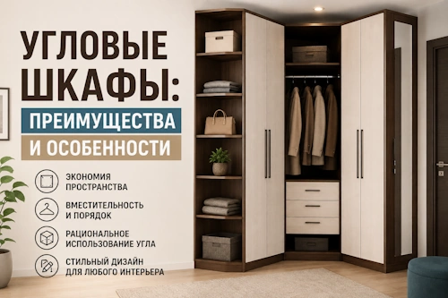 Угловые шкафы: преимущества и особенности